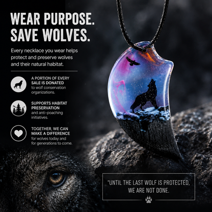 Save A Wolf Necklace