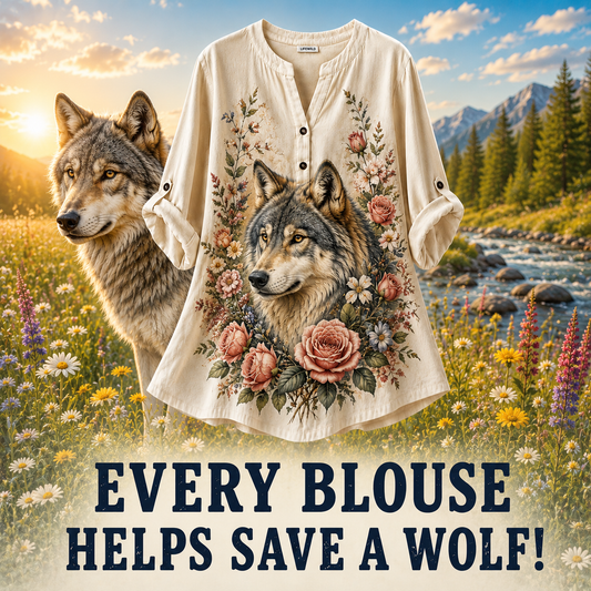 Wolf Mission Summer Blouse