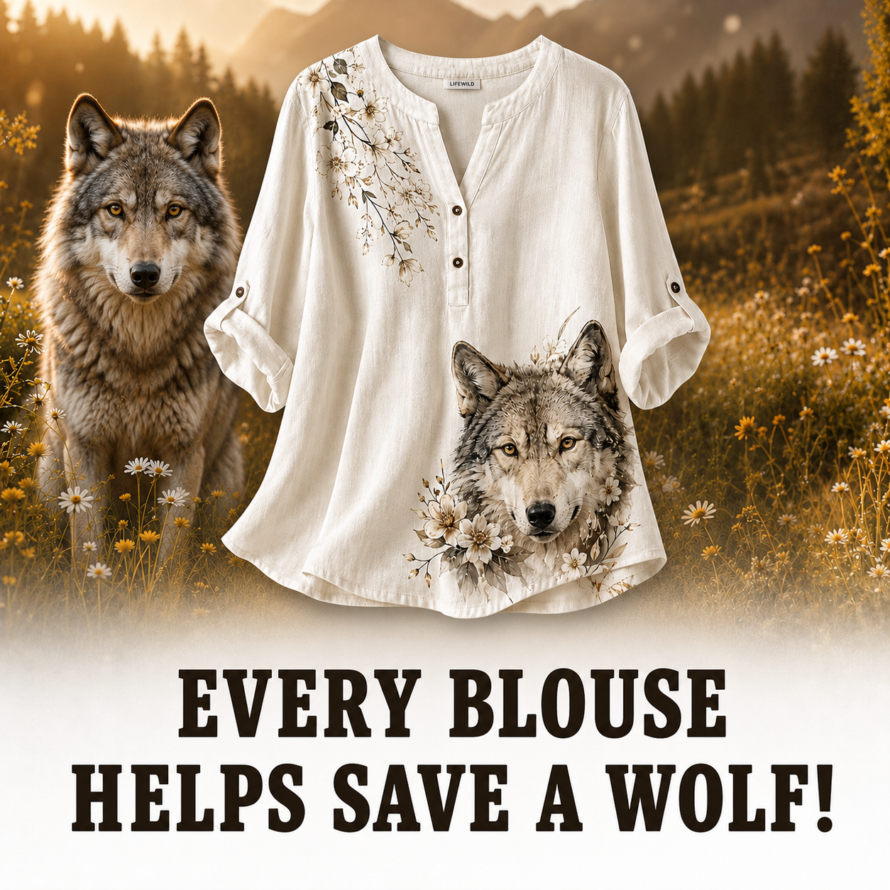 Wolf Company Women's Blouse
