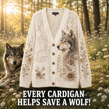 Wolf Summer Knit Cardigan