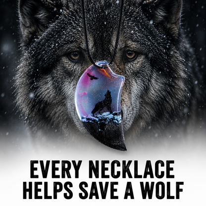Save A Wolf Necklace